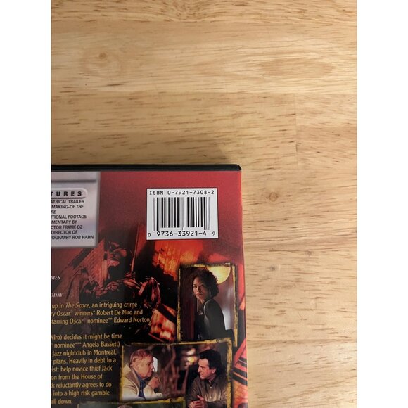 The Score 2001 DVD Widescreen Crime Robert De Niro Edward Norton Pre-Owned - Picture 4 of 4